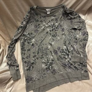 Gray and purple Liz Claiborne long sleeve shirt XL